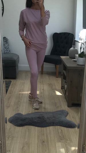 Pink Cashmere Feel Lounge Wear
