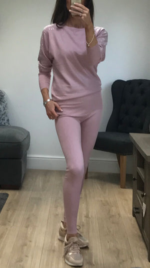 Pink Cashmere Feel Lounge Wear